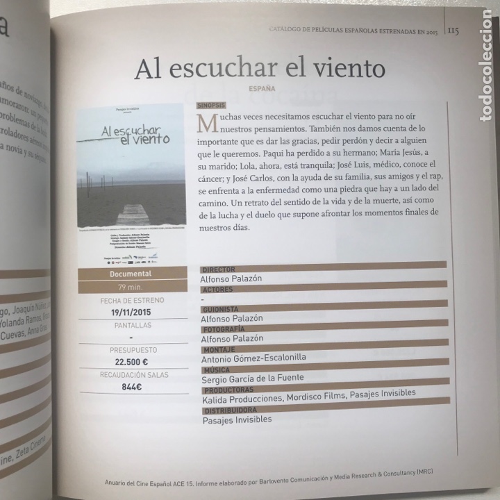 Libros de segunda mano: Anuario del cine espa&ntilde;ol Ref H - Foto 2