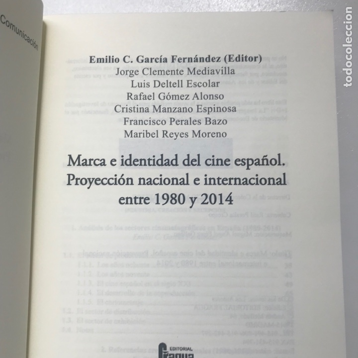 Libros de segunda mano: Marca e identidad del cine espa&ntilde;ol.Ref H - Foto 2