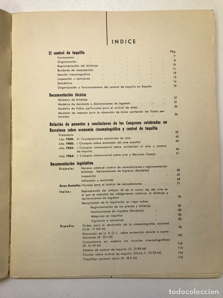 Libros de segunda mano: internacional cinematogr&aacute;fica El control de taquilla Ref I - Foto 4