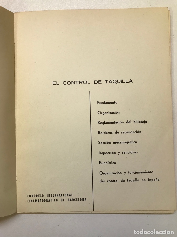 Libros de segunda mano: internacional cinematogr&aacute;fica El control de taquilla Ref I - Foto 5