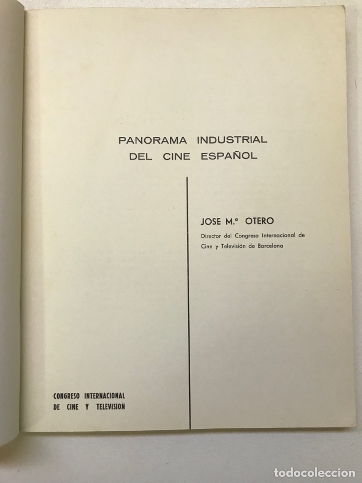 Libros de segunda mano: IX Congreso internacional de cine y televisi&oacute;n 1967 Ref I - Foto 2