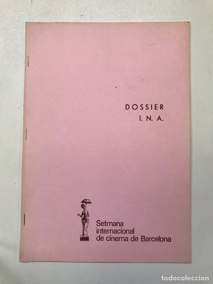 Libros de segunda mano: Setmana internacional de cinema de Barcelona Dossier I.N.A Ref I - Foto 1
