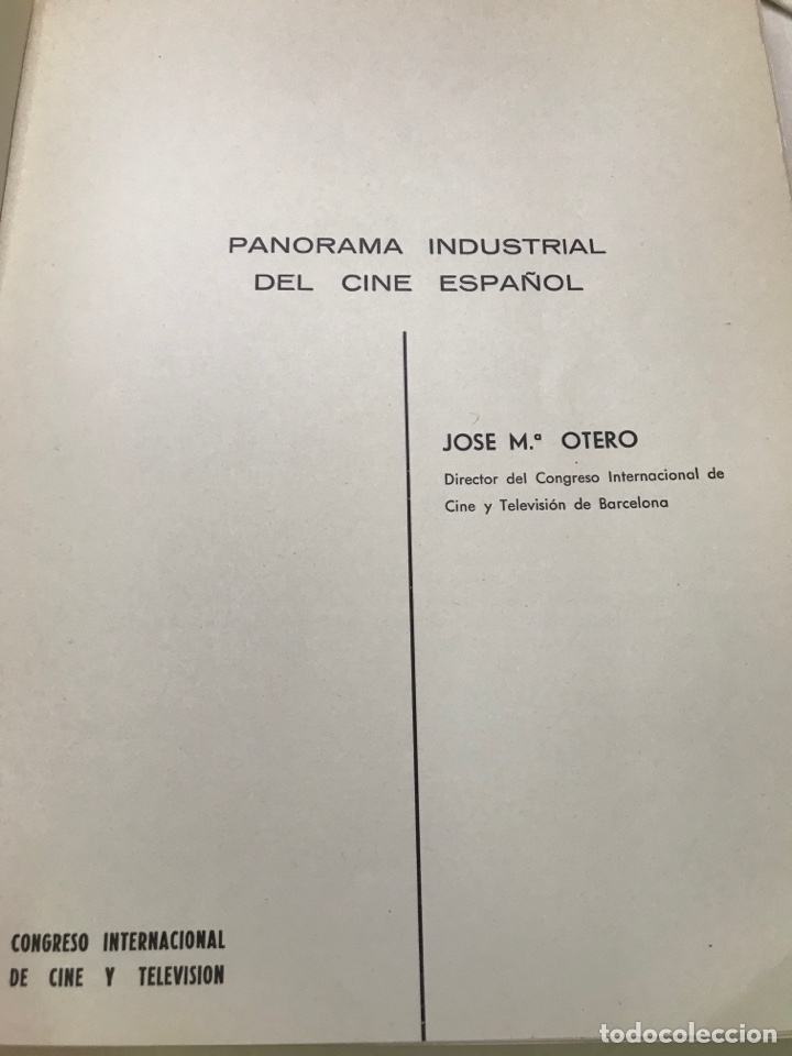 Libros de segunda mano: IX congreso internacional de cine y televisi&oacute;n 1967 Ref I - Foto 2
