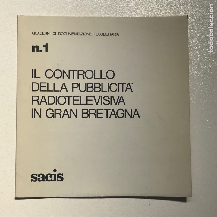 Libros de segunda mano: N1 Quaderni si documentazione publicitaria 1978 - Foto 1