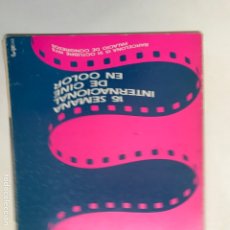 Libros de segunda mano: 15 SEMANA INTERNACIONAL DE CINE EN COLOR.24X21CM-1973