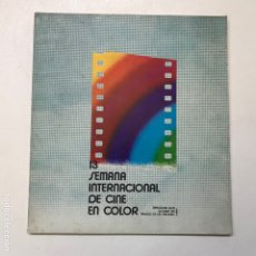 Libros de segunda mano: 13 SEMANA INTERNACIONAL DE CINE EN COLOR.24X21CM-1971