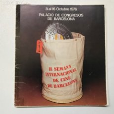 Libros de segunda mano: 18 SEMANA INTERNACIONAL DE CINE DE BARCELONA .24X21CM-1976 REF K