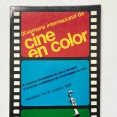 Libros de segunda mano: IX SEMANA INTERNACIONAL DE CINE EN COLOR.23X16CM-1967