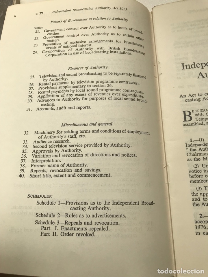 Libros de segunda mano: Independent Broadcasting Authotity 1973 Ref J - Foto 3