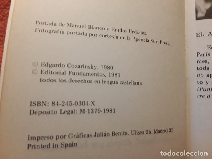 Libros de segunda mano: Borges en / y / sobre cone, de Edgardo Cozarinsky. Espiral 1981. - Foto 2