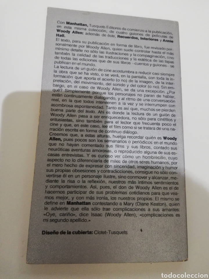 Libros de segunda mano: MANHATTAN (WOODY ALLEN) - Foto 3