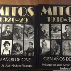 Libros de segunda mano: MITOS CIEN AÑOS DE CINE, 1920 29 1930 39, 1940 49, 1960 69, DIRECTORES, 5 VOLS COMPLETA