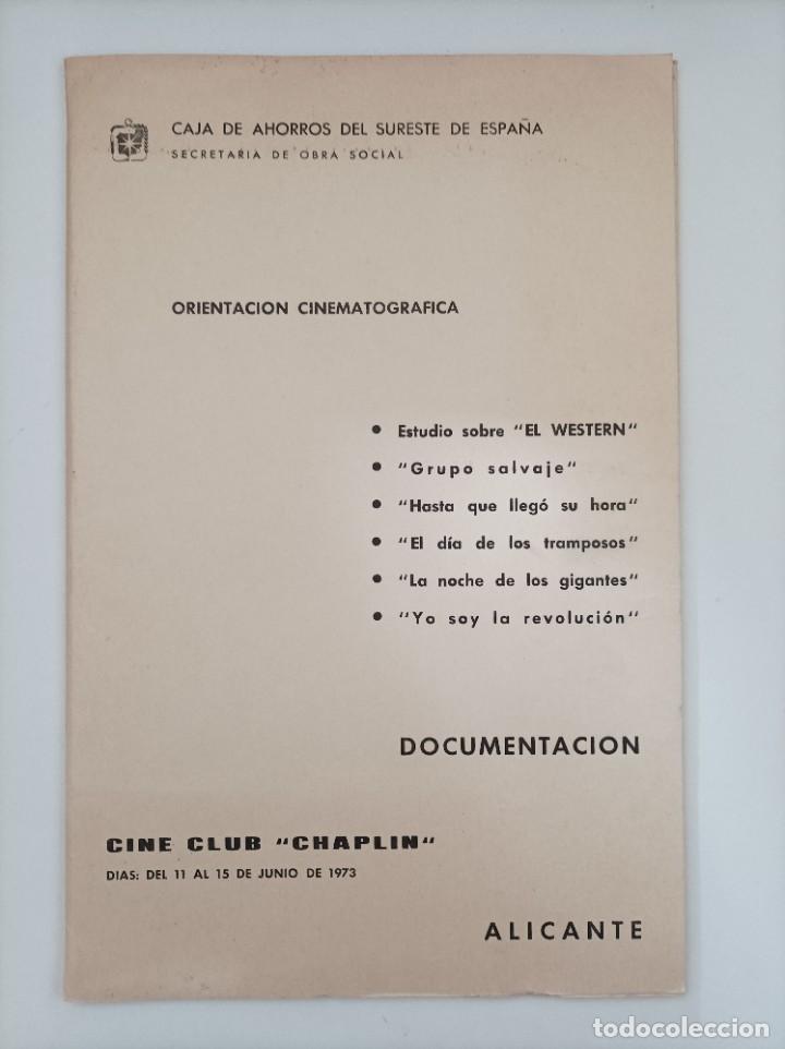 Gebrauchte B&uuml;cher: ORIENTACI&Oacute;N CINEMATOGR&Aacute;FICA. CINE CLUB CHAPLIN. Caja de Ahorros del Sureste Espa&ntilde;a. Alicante, 1973.