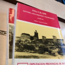 Libros de segunda mano: ÁVILA Y EL CINE HISTORIA DOCUMENTOS Y FILMOGRAFÍA EMILIO C GARCÍA FERNÁNDEZ DOS TOMOS. Lote 328937433