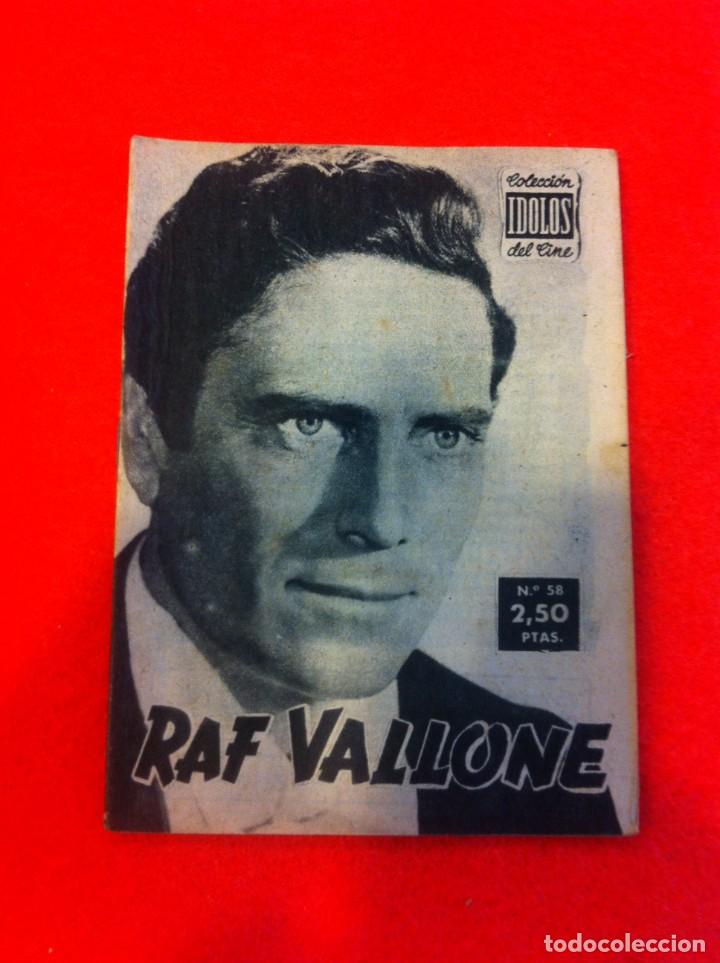 Livres d'occasion: COLECCI&Oacute;N IDOLOS DEL CINE. RAF VALLONE. N&ordm; 58