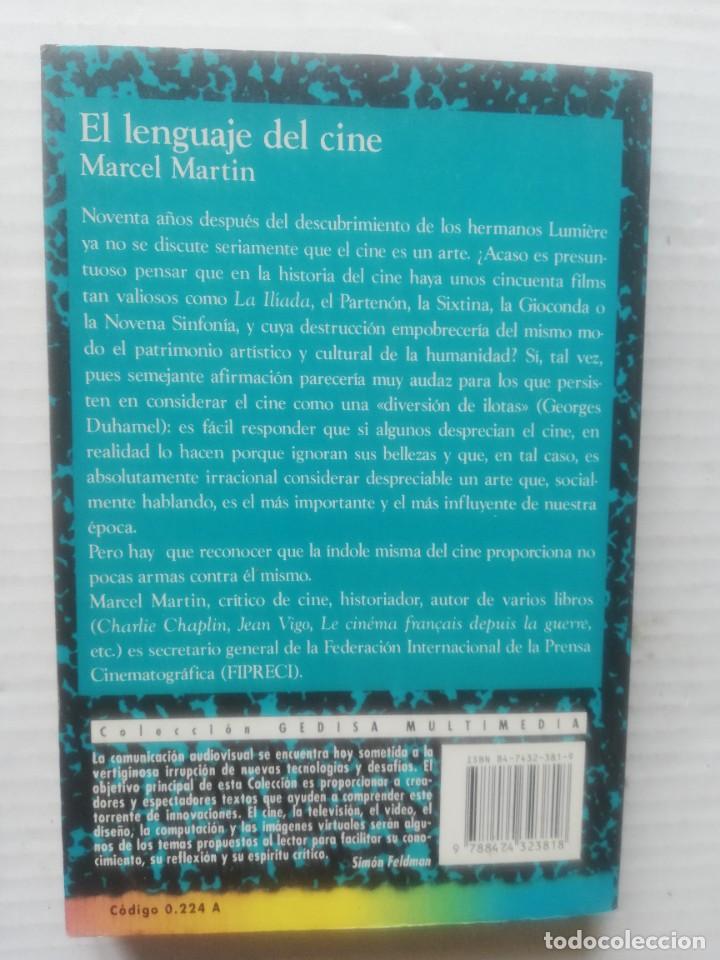 Libros de segunda mano: MARCEL MARTIN. EL LENGUAJE DEL CINE. Editorial Gedisa, 1995 - Foto 2
