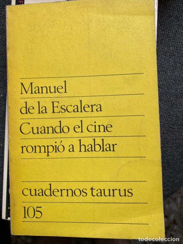 Libros de segunda mano: CUANDO EL CINE ROMPI&Oacute; A HABLAR - Foto 1