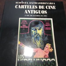 Livres d'occasion: CATÁLOGO. SUBASTA EXTRAORDINARIA. CARTELES DE CINE ANTIGUOS. DIC. 2001. SOLER Y LLACH.. Lote 355459370
