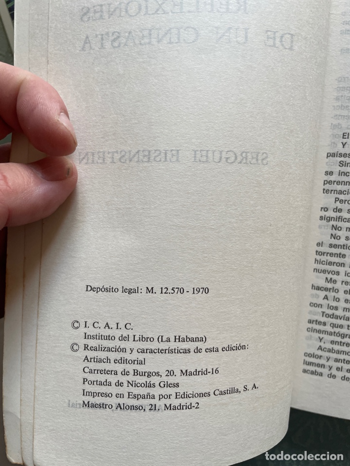Libros de segunda mano: SERGEI EISENSTEIN: reflexiones de un cineasta - Foto 3