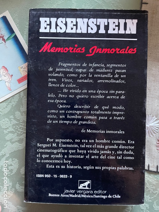 Libros de segunda mano: Eisenstein: memorias inmorales - Foto 2