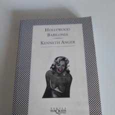Livros em segunda mão: HOLLYWOOD BABILONIA KENNETH ANGER ( 1994 TUSQUETS ) 390 PAGINAS. Lote 363569250