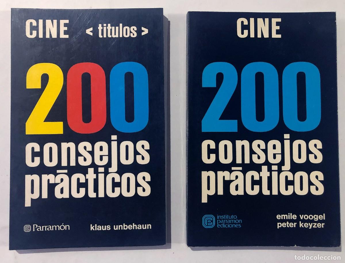 Libros de segunda mano: 2 LIBROS / 200 CONSEJOS PR&Aacute;CTICOS -CINE / ED. PARRAM&Oacute;N 1981 / - Foto 1