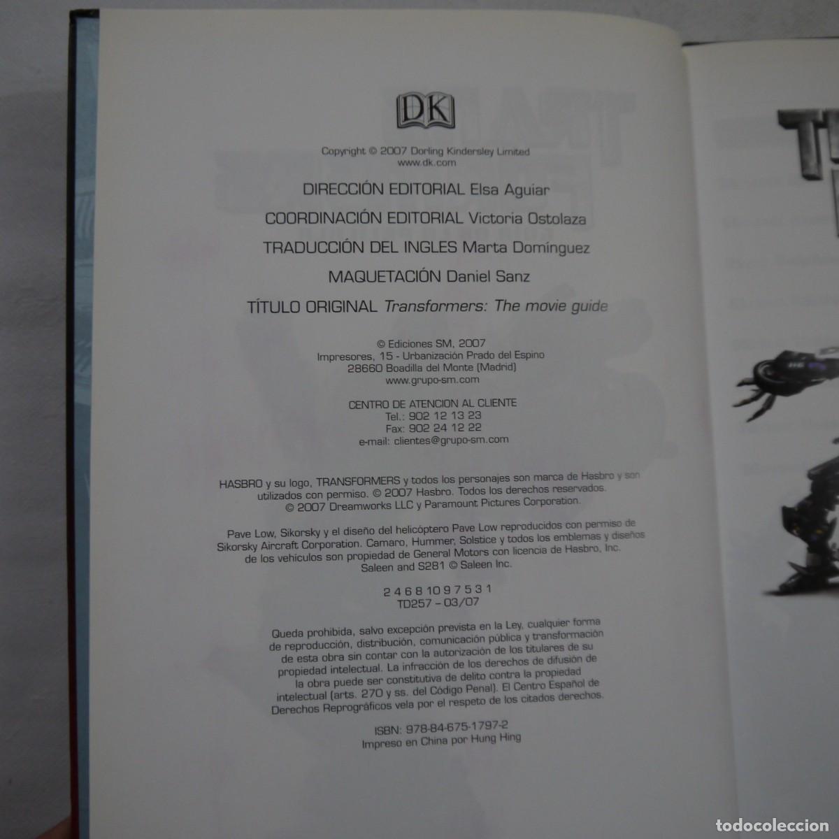 Libros de segunda mano: TRANSFORMERS. GU&Iacute;A DE LA PEL&Iacute;CULA - EDICIONES SM - 2007 - Foto 5