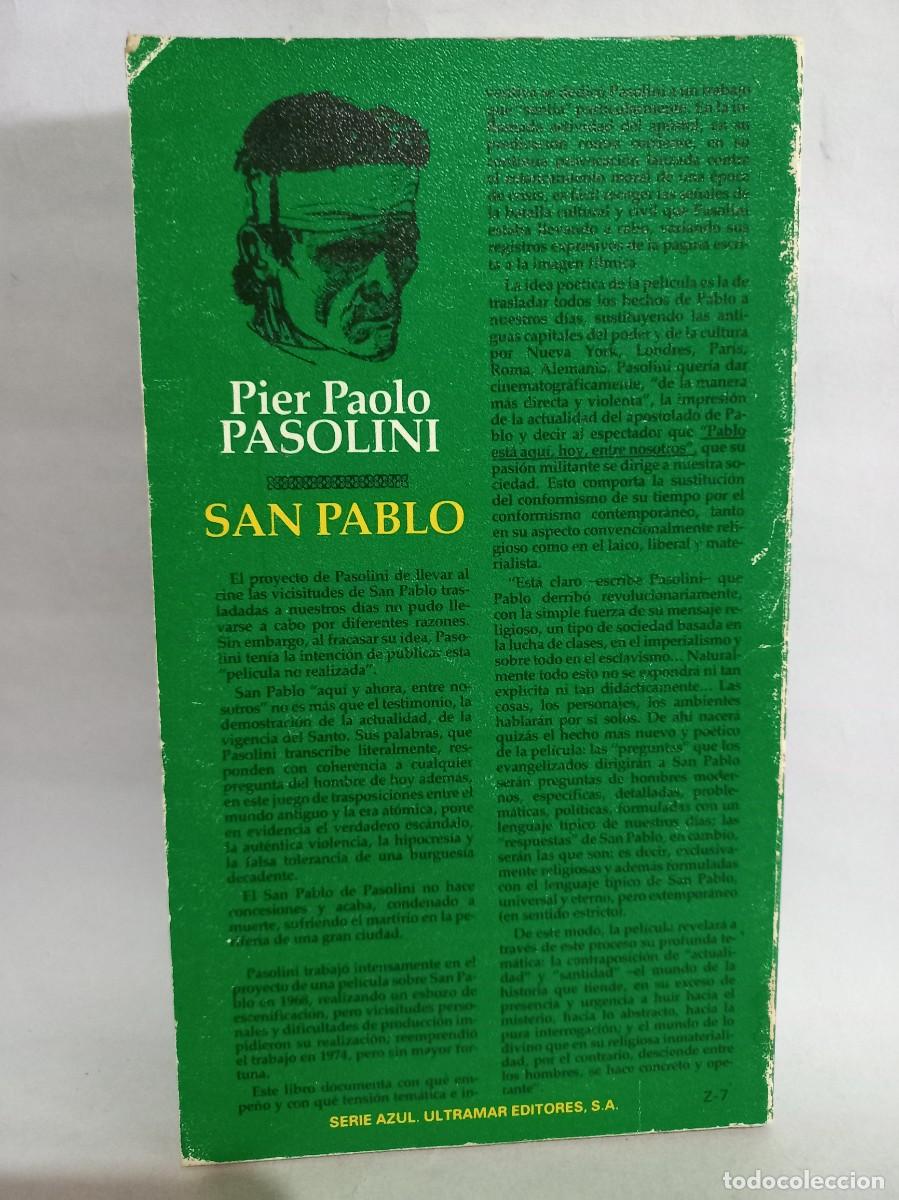 Libros de segunda mano: Pier Paolo Pasolini - San Pablo - 1982 - Foto 3