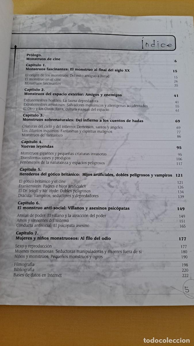 Libros de segunda mano: SARA MARTIN - MONSTRUOS EN EL CINE - EDICIONES ALBERTO SANTOS 2002 - Foto 3