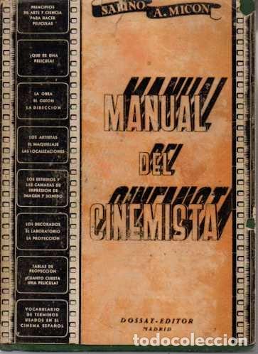 Livros em segunda m&atilde;o: MANUAL DEL CINEMISTA. - MICON, Sabino A.