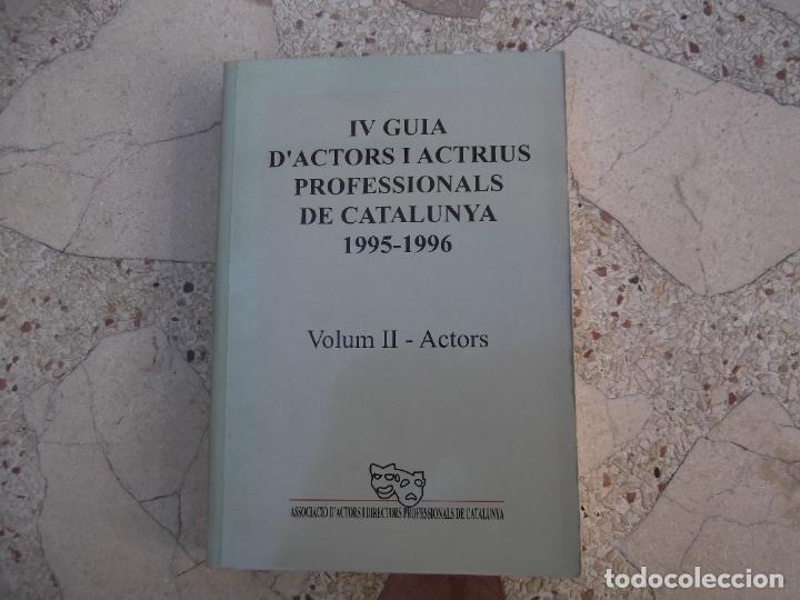 Livros em segunda m&atilde;o: IV guia d'actors i actrius professionals de catalunya 1995-1996, volum-II actors,