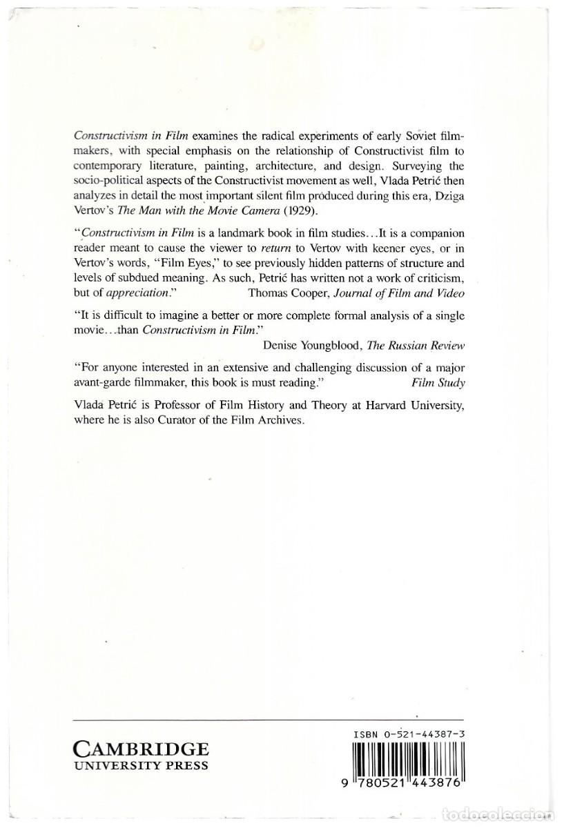Libros de segunda mano: Vlada Petric . Constructivism in Film. A Cinematic Analysis - Foto 2