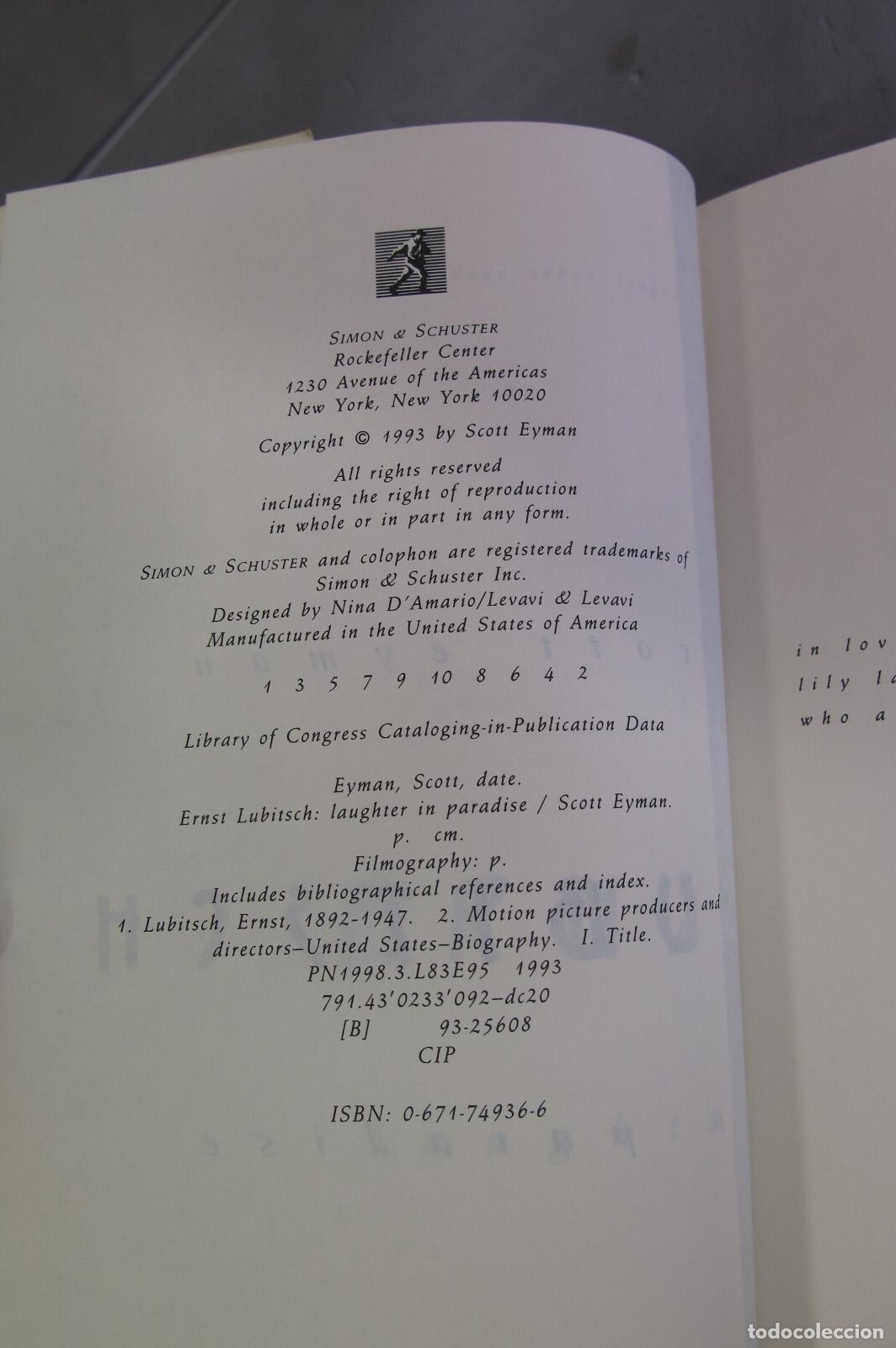 Libros de segunda mano: Ernst Lubitsch. Scott Eyman - Foto 2