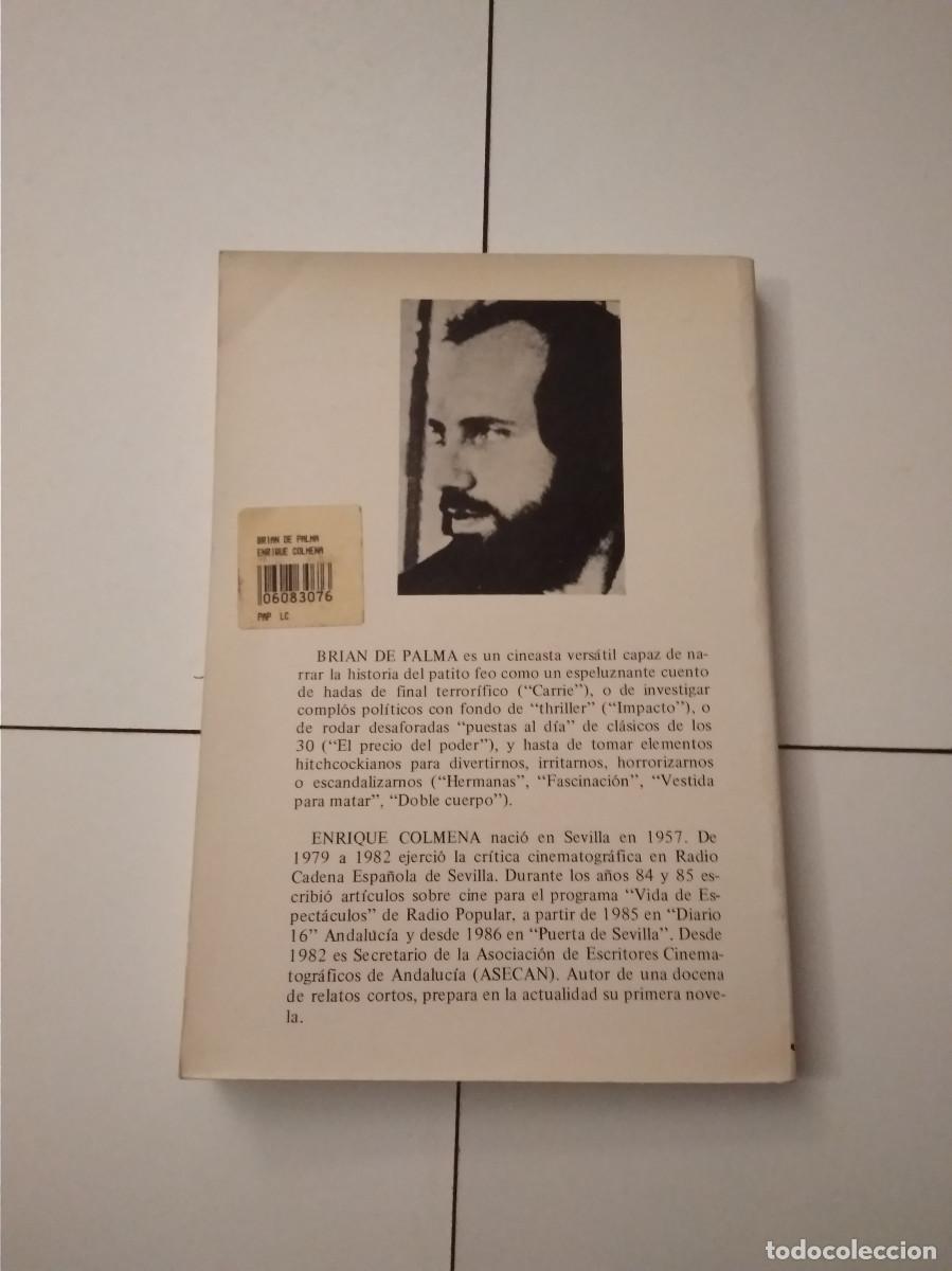 Libros de segunda mano: Libro Brian de Palma - Enrique Colmena - Ediciones JC - Foto 2