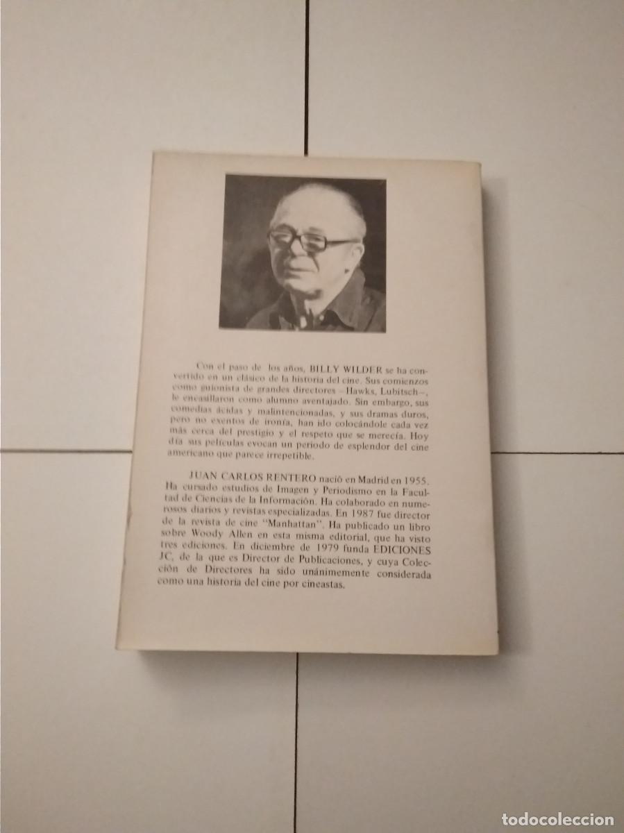Libros de segunda mano: Libro Billy Wilder - Juan Carlos Rentero - Ediciones JC - Foto 2