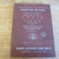 Libros de segunda mano: UNIVERSIDAD DE SANTIAGO SERVICIO DE CINE MEMORIA DE ACTIVIDADES 1980-81 W18502