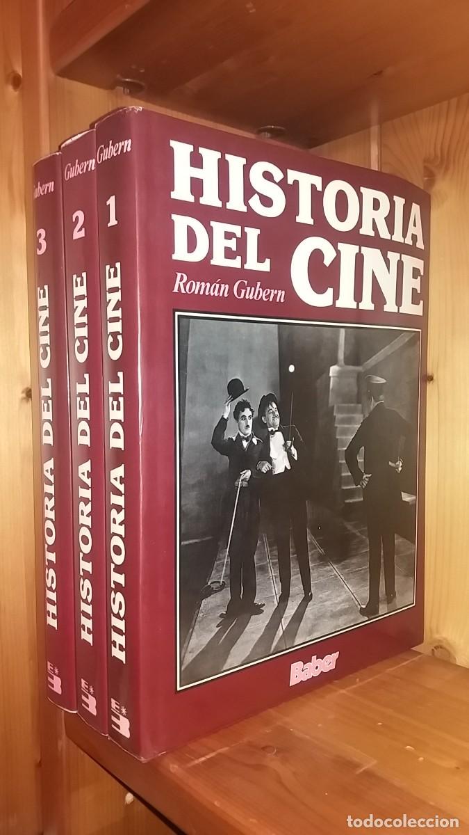 Libros de segunda mano: HISTORIA DEL CINE, ROMAN GUBERN, 3 TOMOS, EDITORIAL BABER, 1989