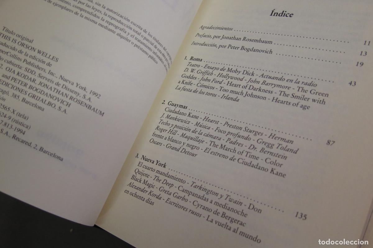 Libros de segunda mano: Ciudadano Welles. Peter Bogdanovich - Foto 2