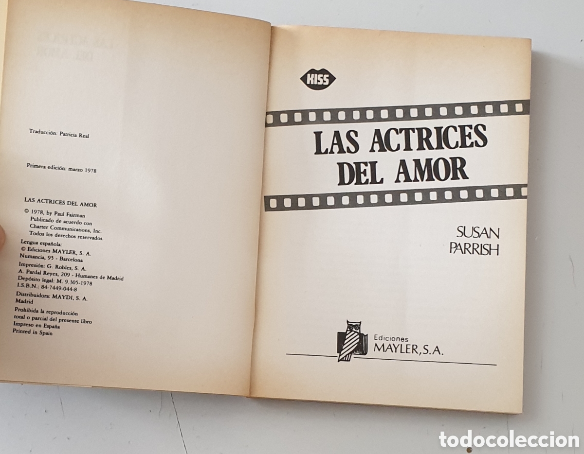 Libros de segunda mano: LIBRO LAS ACTRICES DEL AMOR de Susan Parrish (Espa&ntilde;a - Ediciones Mayler - 1978) RARO ESCASO - Foto 6