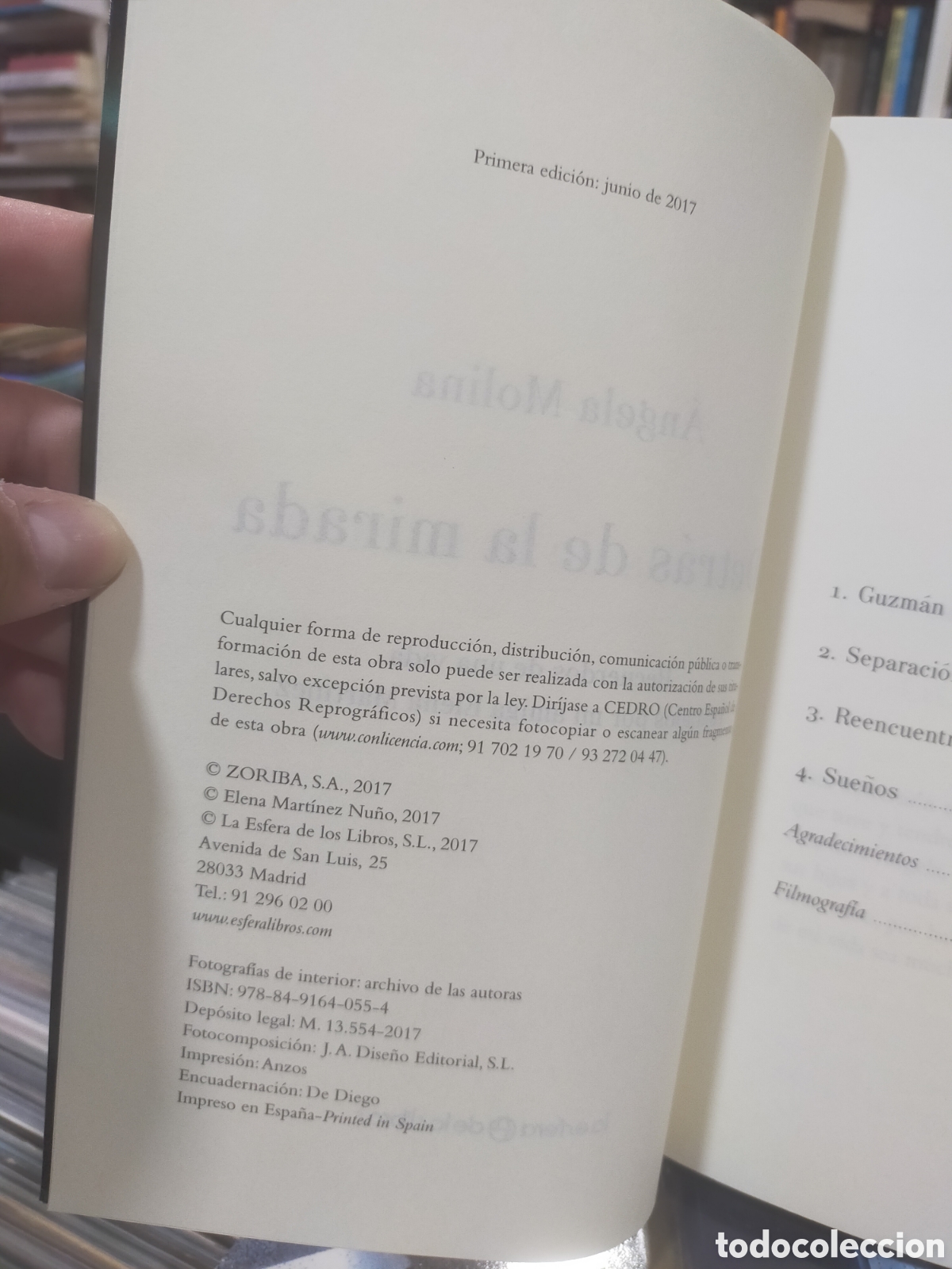 Libros de segunda mano: DETR&Aacute;S DE LA MIRADA - &Aacute;NGELA MOLINA - Foto 9