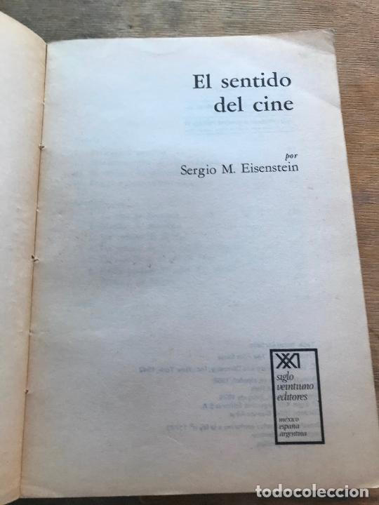 Libros de segunda mano: SERGIO M. EISENSTEIN. EL SENTIDO DEL CINE. - Foto 2