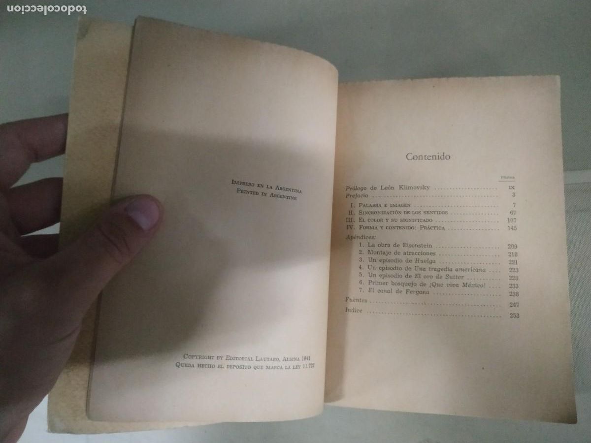 Libros de segunda mano: El sentido del cine - Sergio Eisenstein. Lautaro - Foto 7