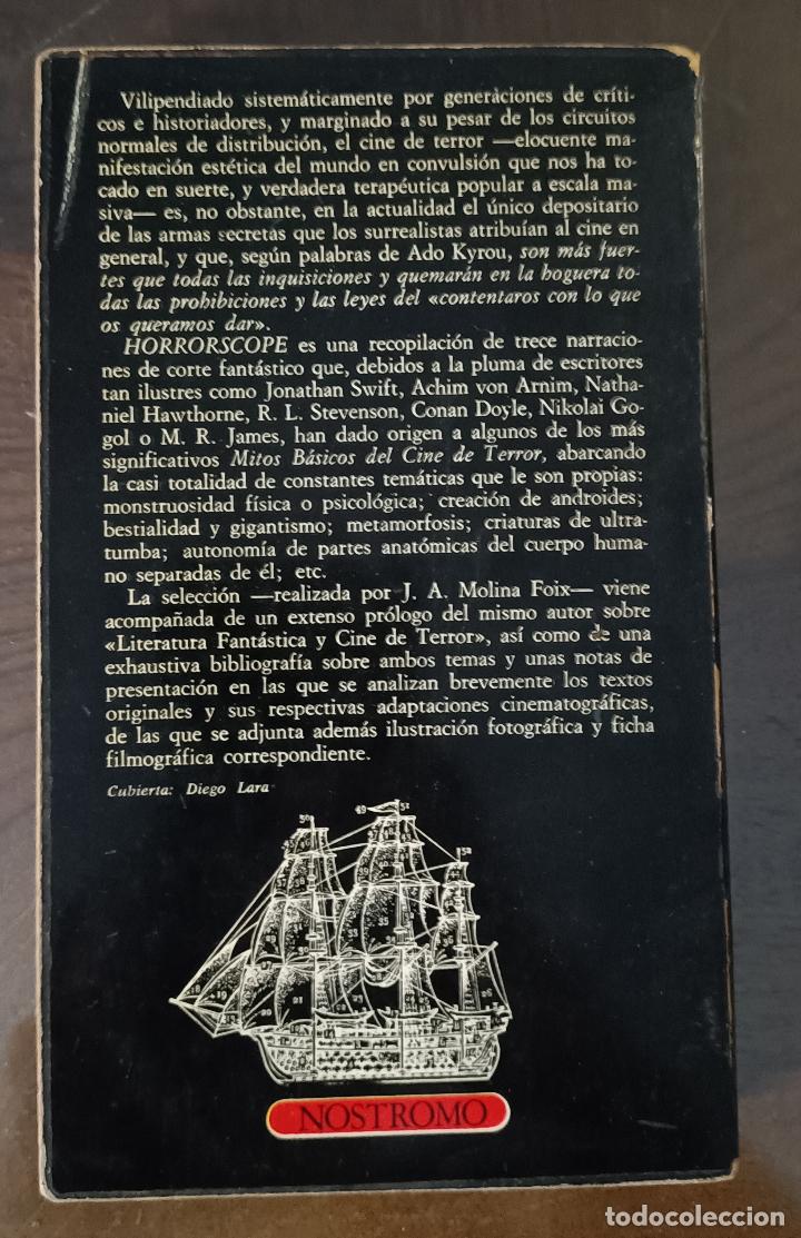 Libros de segunda mano: LIBROS DE CINE --- HORRORSCOPE : Mitos Basicos del Cine de Terror Volumen 1 - Foto 2