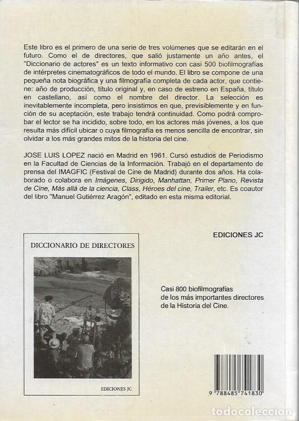 Libros de segunda mano: Diccionario de actores - Lopez, Jose Luis - Foto 2