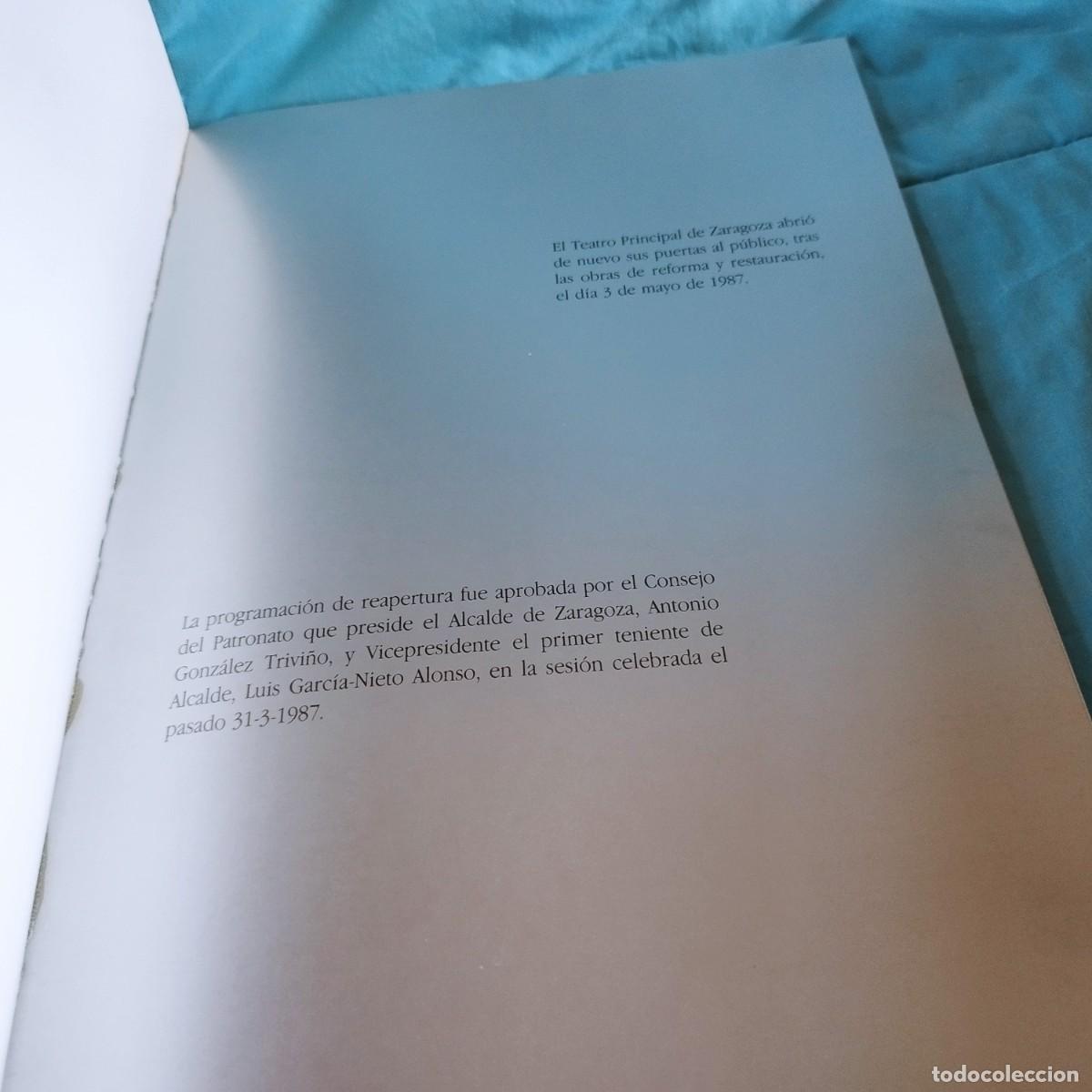 Libros de segunda mano: TEATRO PRINCIPAL ZARAGOZA / PROGRAMACION 1987 / CONS605 - Foto 4