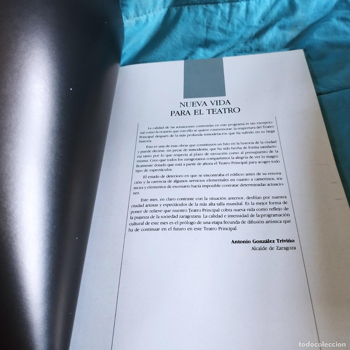 Libros de segunda mano: TEATRO PRINCIPAL ZARAGOZA / PROGRAMACION 1987 / CONS605 - Foto 6