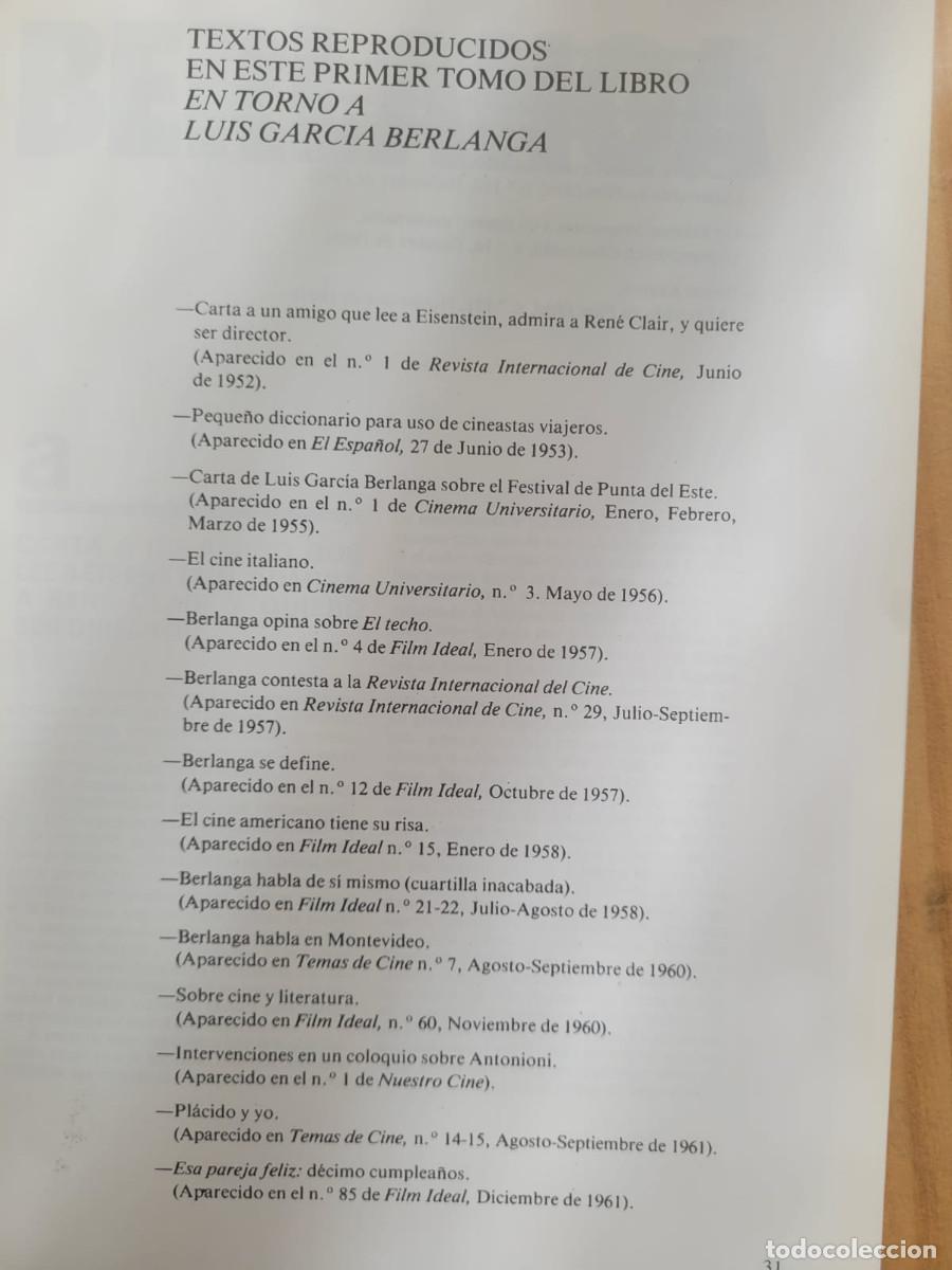 Libros de segunda mano: BERLANGA (EDICI&Oacute;N FACS&Iacute;MIL) - JULIO P&Eacute;REZ PERUCHA - Foto 4