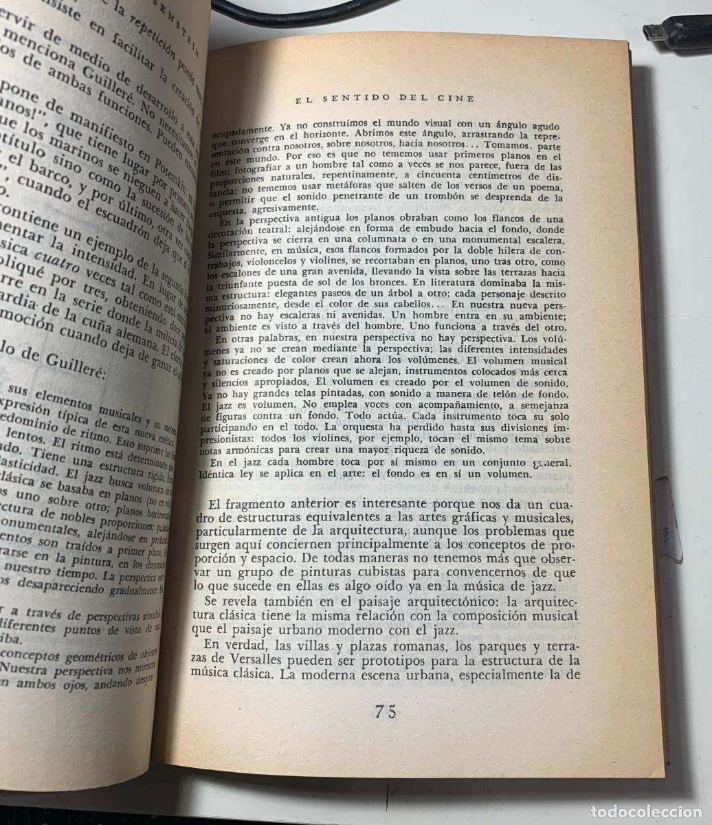 Libros de segunda mano: El sentido del cine, de Sergio M. Eisenstein - Foto 3