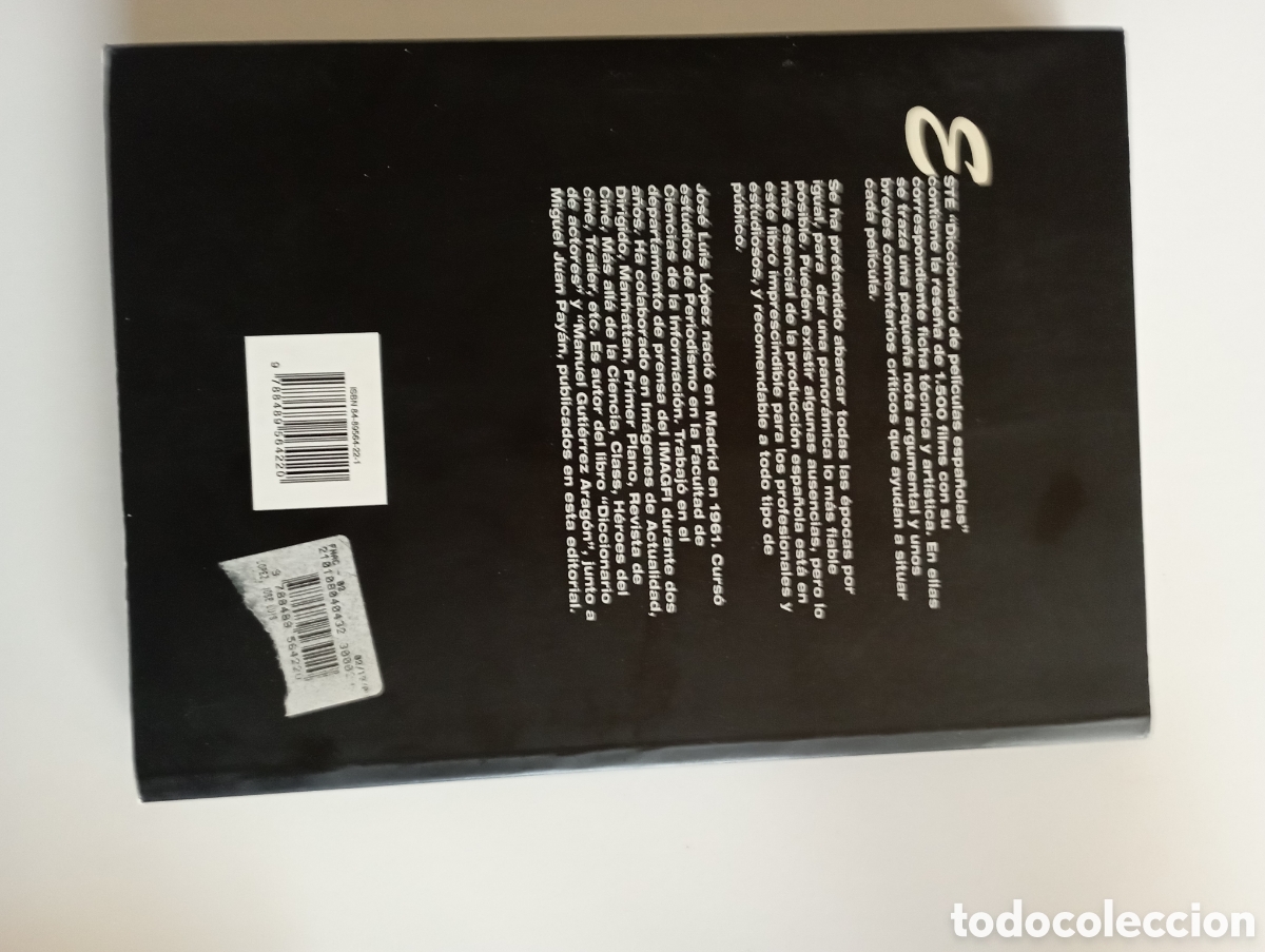 Libros de segunda mano: Libro, diccionario de pel&iacute;culas espa&ntilde;olas - Foto 2