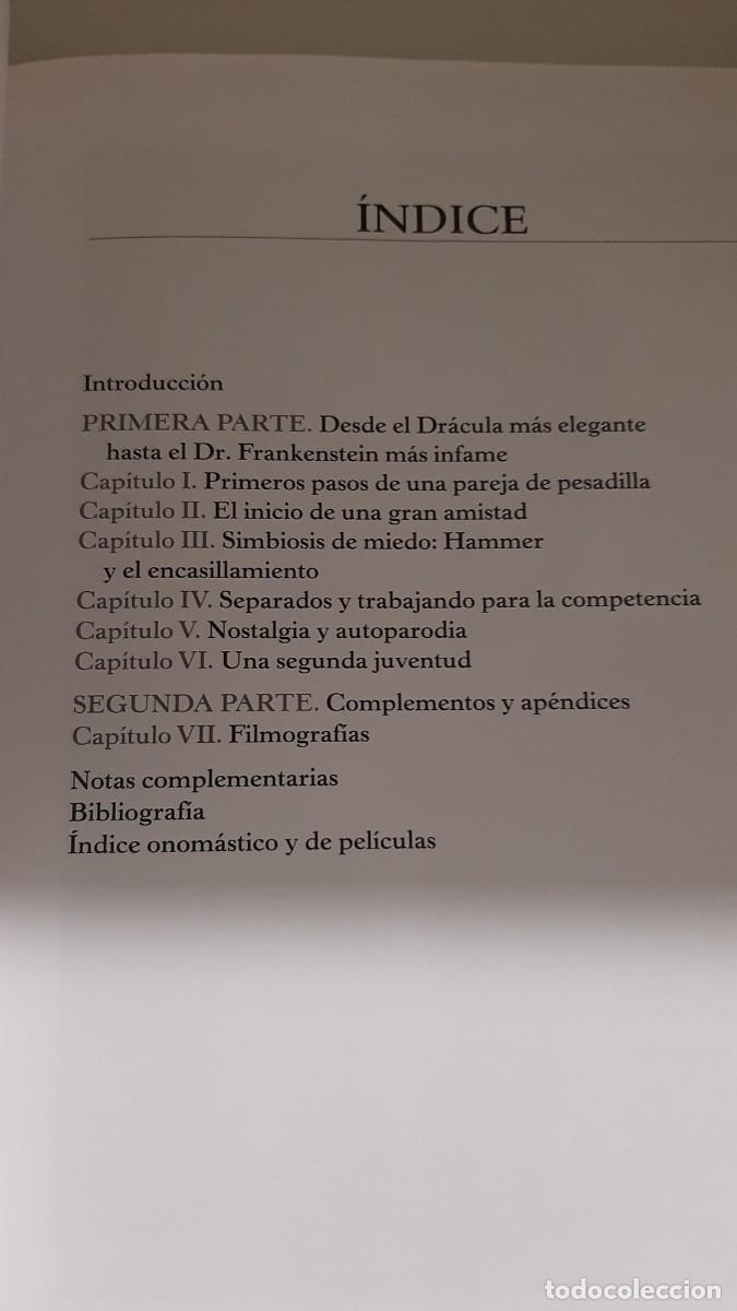 Libros de segunda mano: CHISTOPHER LEE & PETER CUCSHING LOS CABALLEROS DEL TERROR INGLES - JUAN MANUEL CORRAL - Foto 4